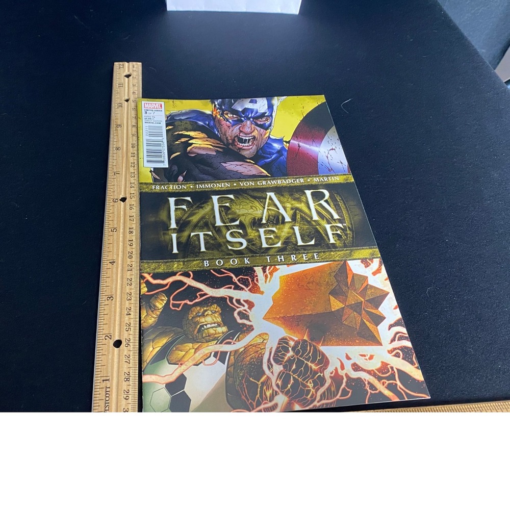 Marvel Fear Itself Book Three Comic Captain America The Thing Graphic‎ Novel